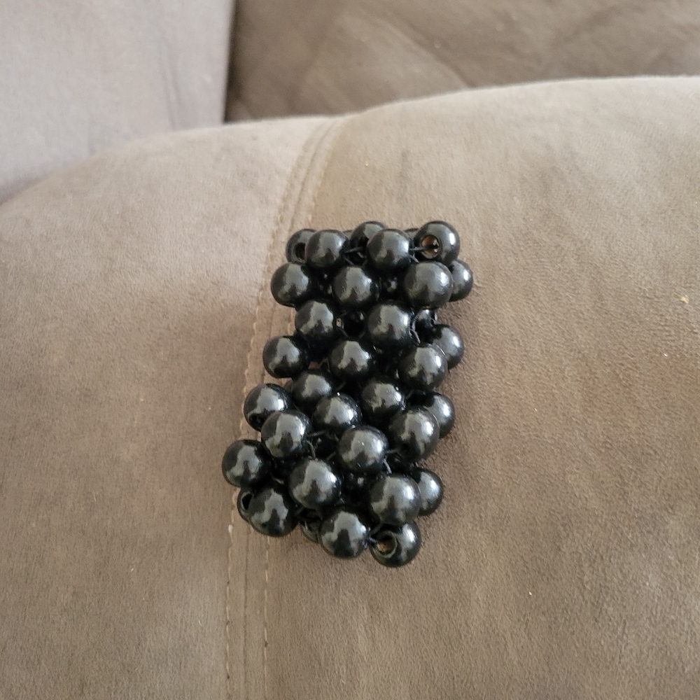 Paparazzi tiki tropicana black beaded stretch bracelet